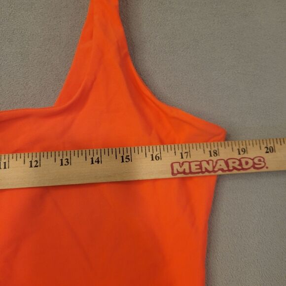 Fashion Nova Bright Neon Orange one piece Swimsuit 2X - Picture 4 of 7
